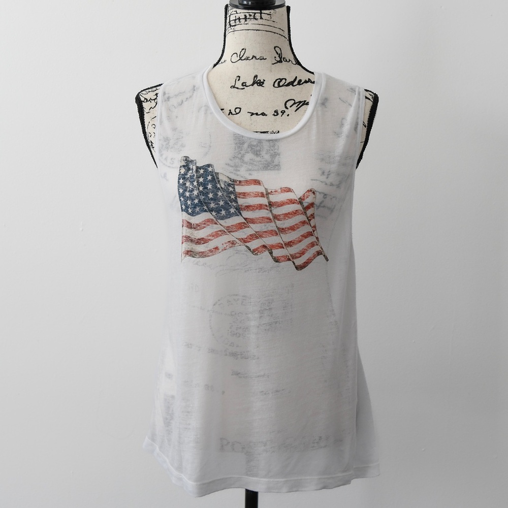 Express American Flag Tee
